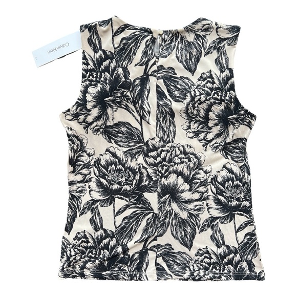 NWT Calvin Klein Floral Print Women's Blouse - Picture 2 of 5